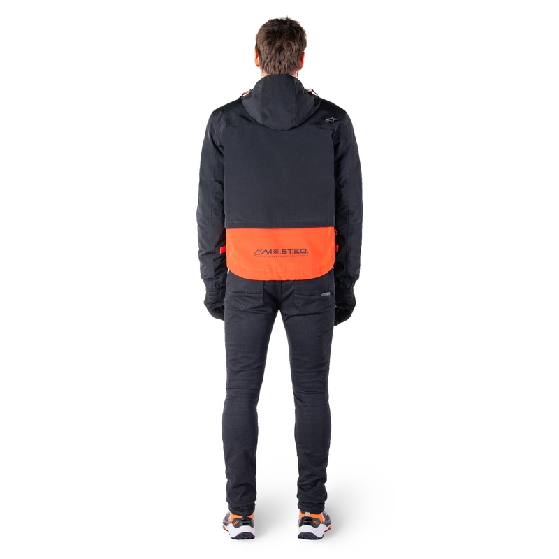 Alpinestars Mootant Waterproof Parka motoros kabát fekete-fluo narancssárga
