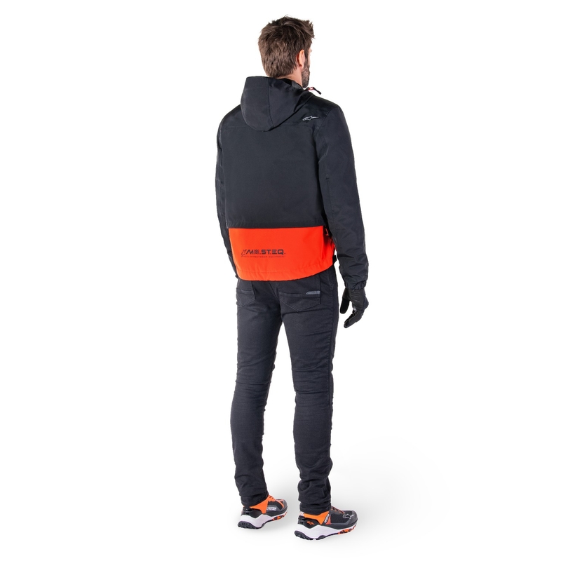 Alpinestars Mootant Waterproof Parka motoros kabát fekete-fluo narancssárga