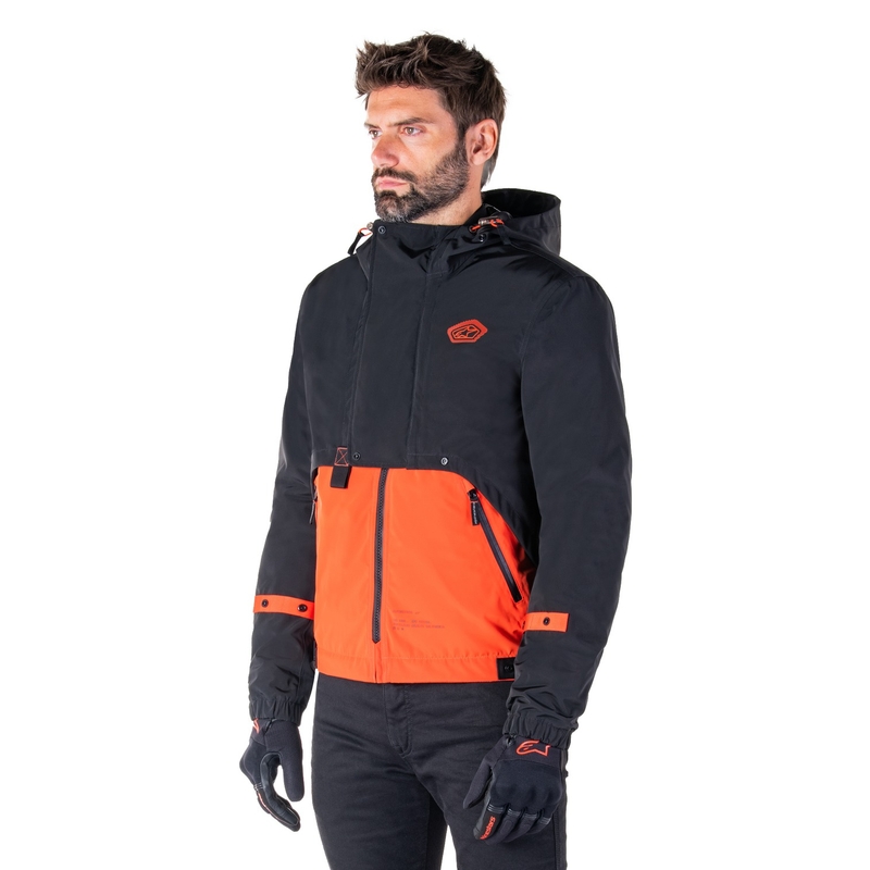 Alpinestars Mootant Waterproof Parka motoros kabát fekete-fluo narancssárga