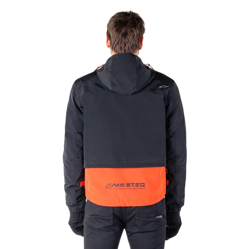 Alpinestars Mootant Waterproof Parka motoros kabát fekete-fluo narancssárga