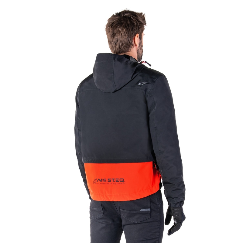Alpinestars Mootant Waterproof Parka motoros kabát fekete-fluo narancssárga