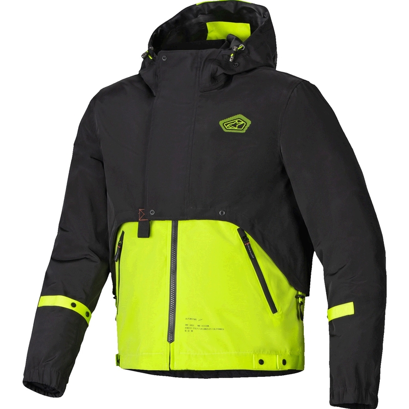 Alpinestars Mootant Waterproof Parka motoros kabát fekete-fluo sárga