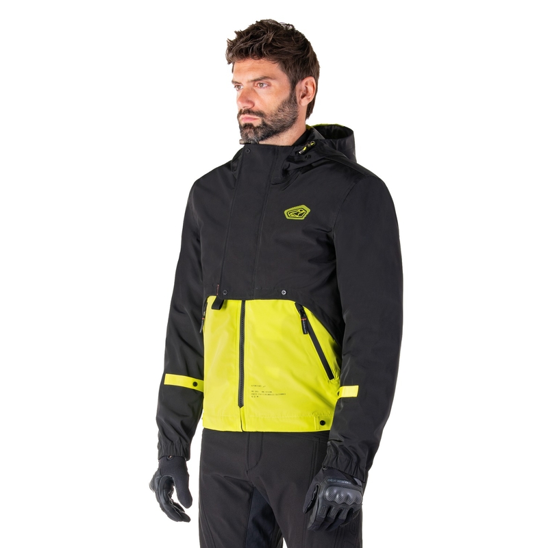 Alpinestars Mootant Waterproof Parka motoros kabát fekete-fluo sárga