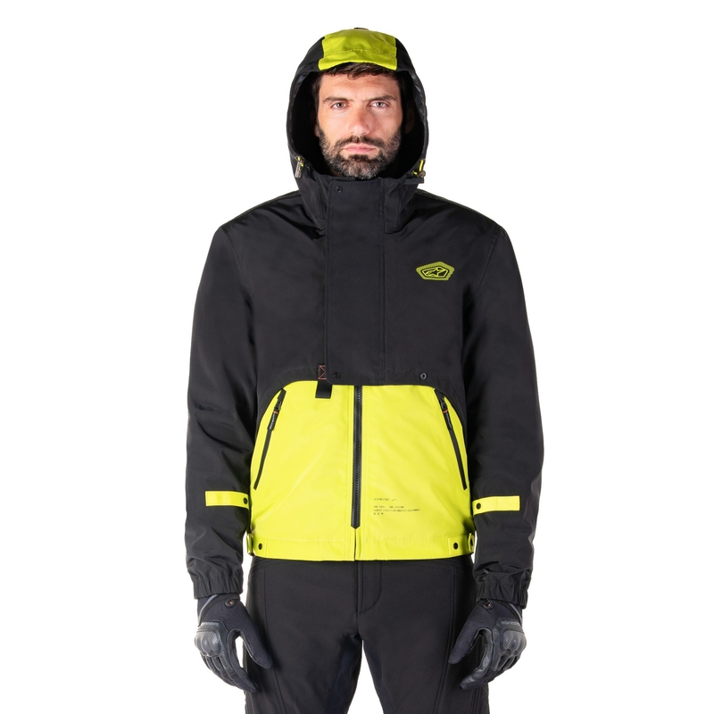 Alpinestars Mootant Waterproof Parka motoros kabát fekete-fluo sárga