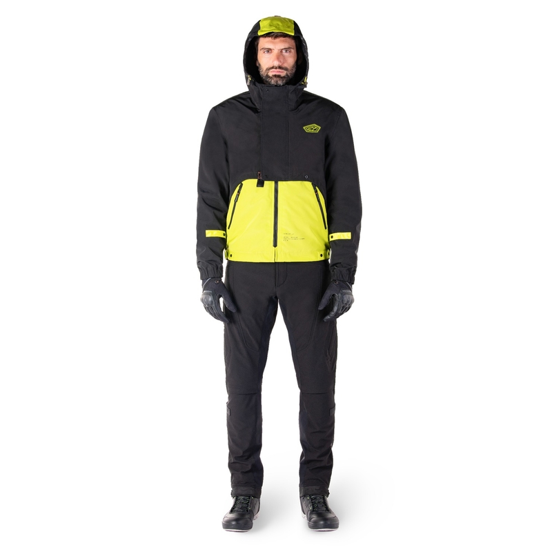 Alpinestars Mootant Waterproof Parka motoros kabát fekete-fluo sárga