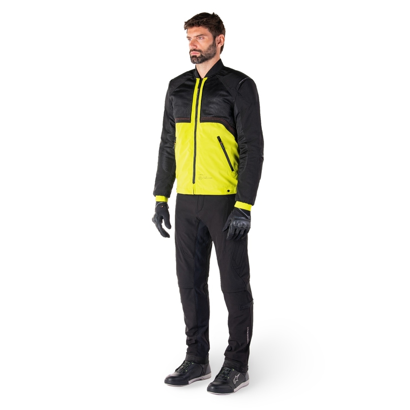 Alpinestars Mootant Waterproof Parka motoros kabát fekete-fluo sárga