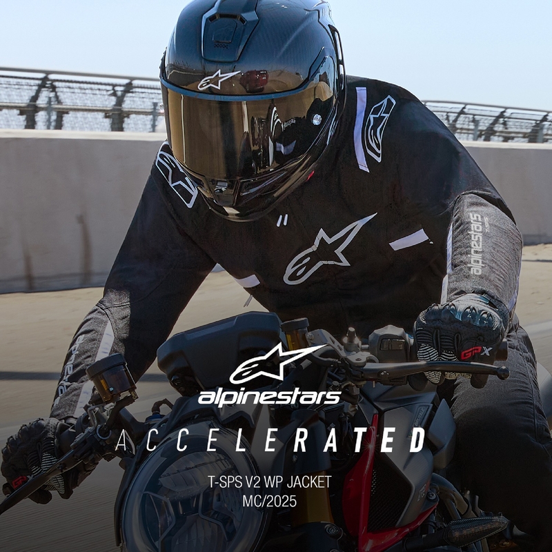 Alpinestars T-SPS 2 Waterproof motoros kabát fekete-fehér
