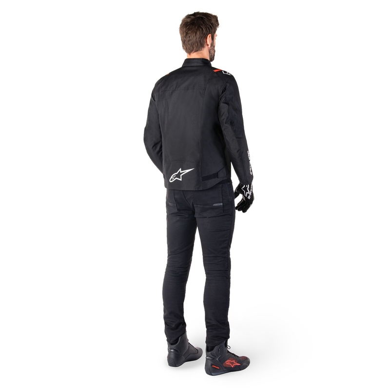 Alpinestars T-SPS 2 Waterproof motoros kabát fekete-fehér-fluo piros