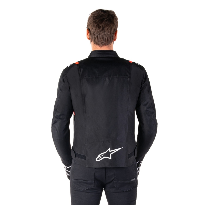 Alpinestars T-SPS 2 Waterproof motoros kabát fekete-fehér-fluo piros