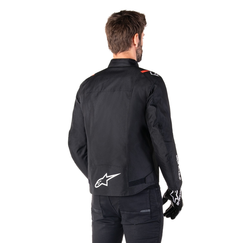 Alpinestars T-SPS 2 Waterproof motoros kabát fekete-fehér-fluo piros