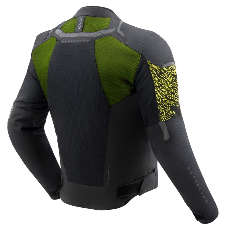 Rebelhorn Jax motoros kabát fekete-fluo sárga