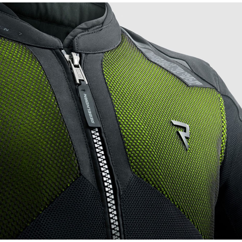 Rebelhorn Jax motoros kabát fekete-fluo sárga