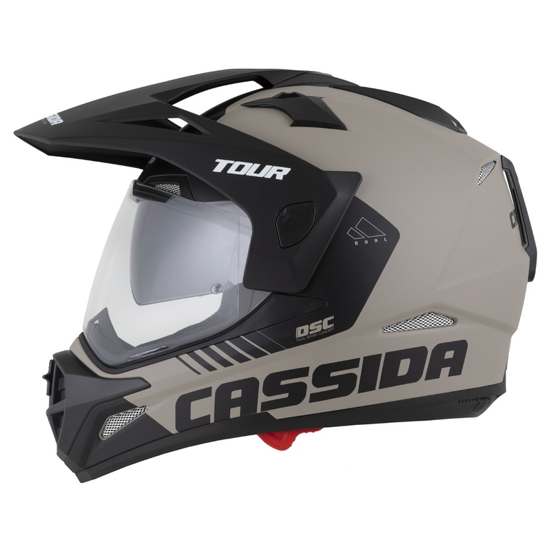 Cassida Tour 2.0 Dual enduro sisak matt homokbarna-fekete