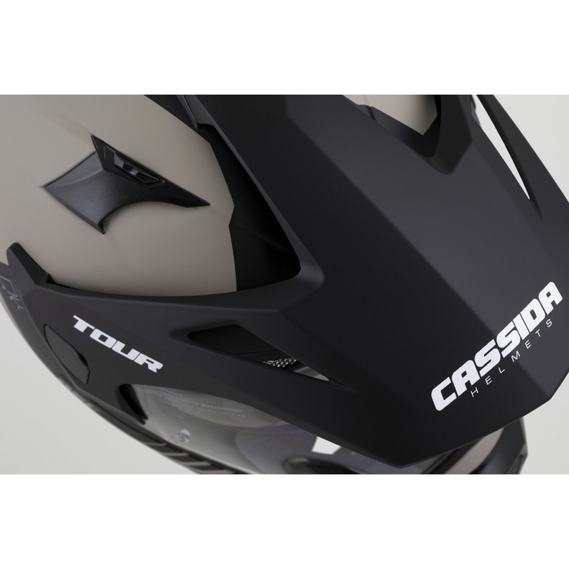 Cassida Tour 2.0 Dual enduro sisak matt homokbarna-fekete