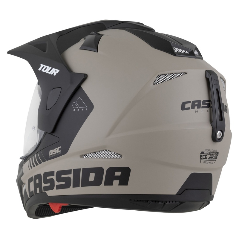 Cassida Tour 2.0 Dual enduro sisak matt homokbarna-fekete