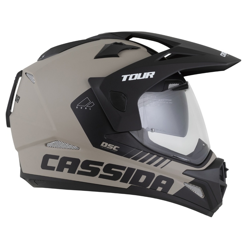 Cassida Tour 2.0 Dual enduro sisak matt homokbarna-fekete