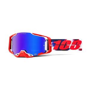 100% ARMEGA Morpho motokrossz szemüveg HIPER kék plexivel