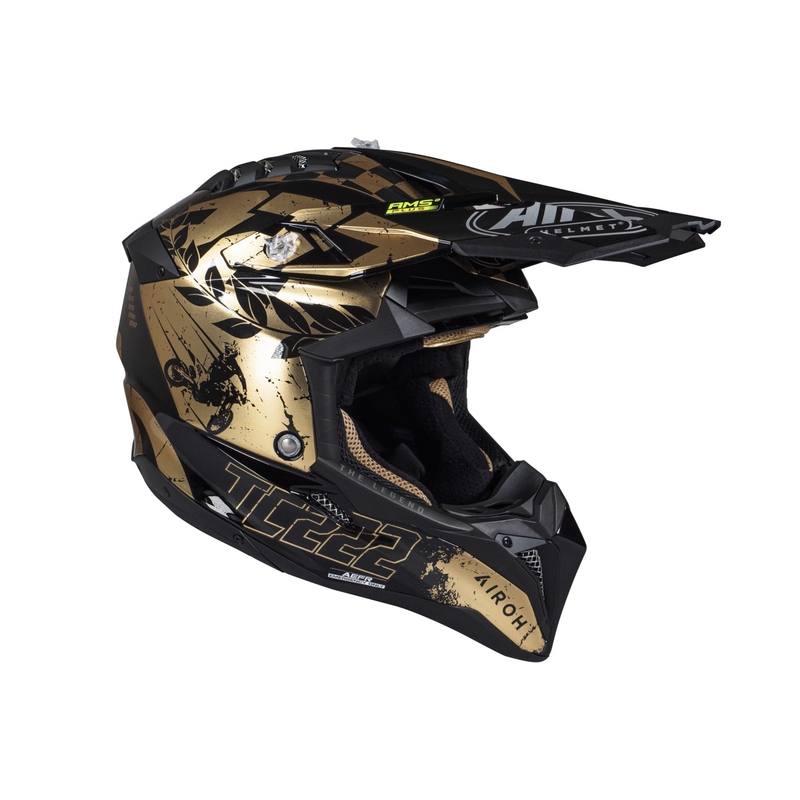 Airoh Aviator 3.0 "TC 222 THE LEGEND" motokrossz bukósisak fekete-arany