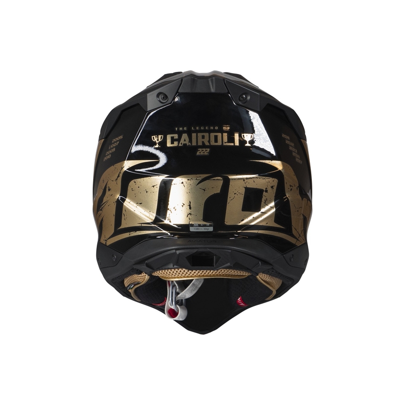 Airoh Aviator 3.0 "TC 222 THE LEGEND" motokrossz bukósisak fekete-arany