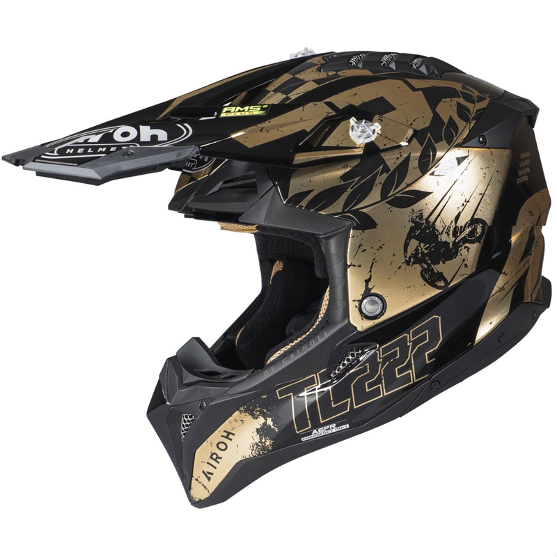 Airoh Aviator 3.0 "TC 222 THE LEGEND" motokrossz bukósisak fekete-arany