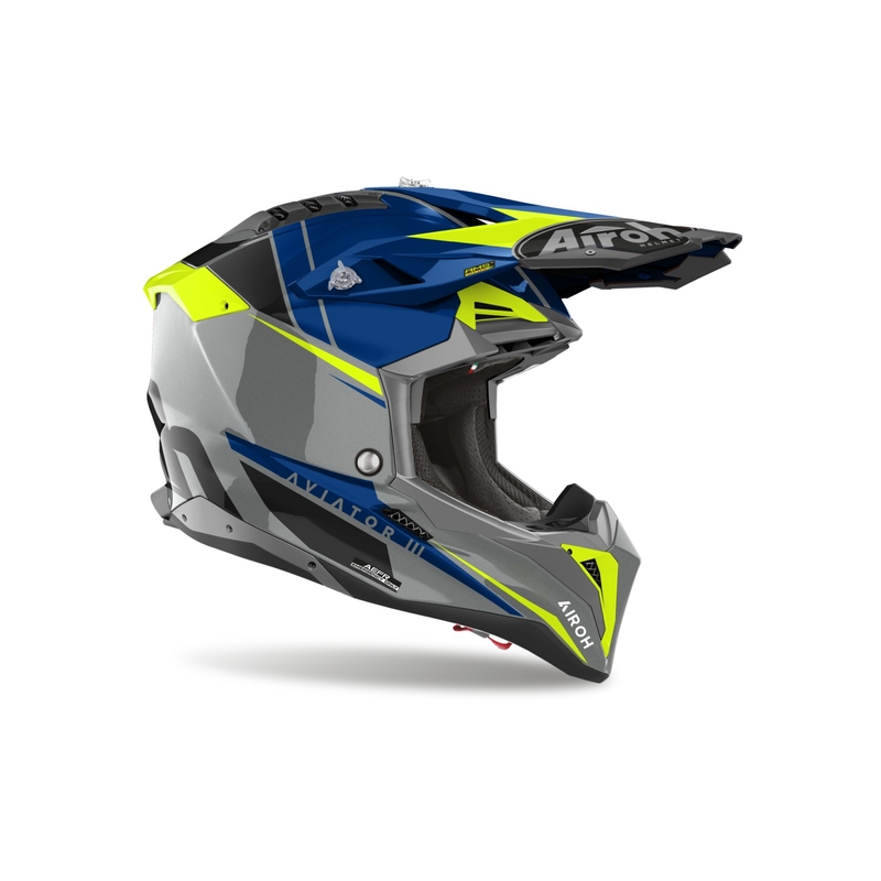 Airoh Aviator 3.0 Push motokrossz bukósisak kék