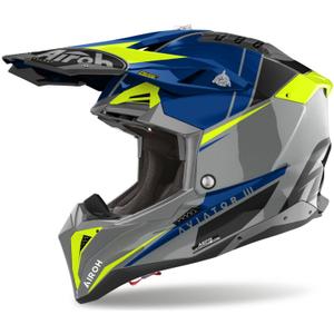 Airoh Aviator 3.0 Push motokrossz bukósisak kék
