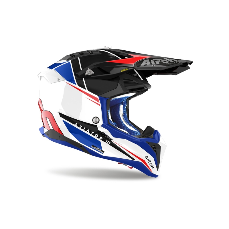 Airoh Aviator 3.0 Push motokrossz bukósisak kék-piros