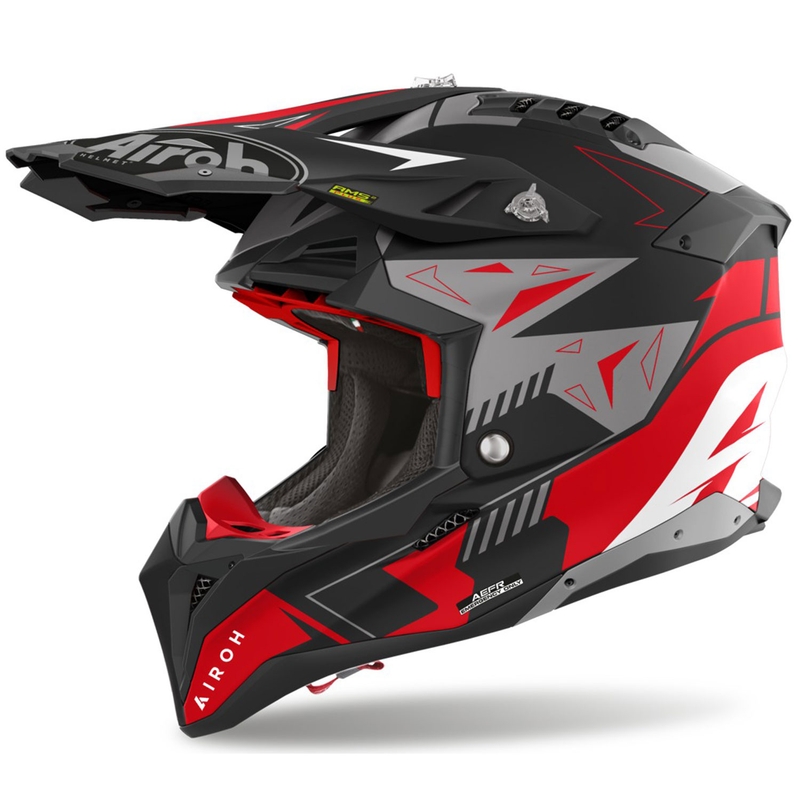 Airoh Aviator 3 Spin motokrossz bukósisak piros matt