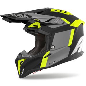 Airoh Aviator 3 Glory motokrossz bukósisak sárga matt