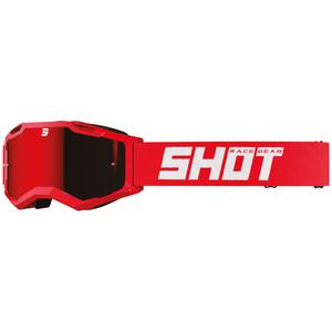 Shot Assault 2.0 Solid motokrossz szemüveg piros irídium plexivel