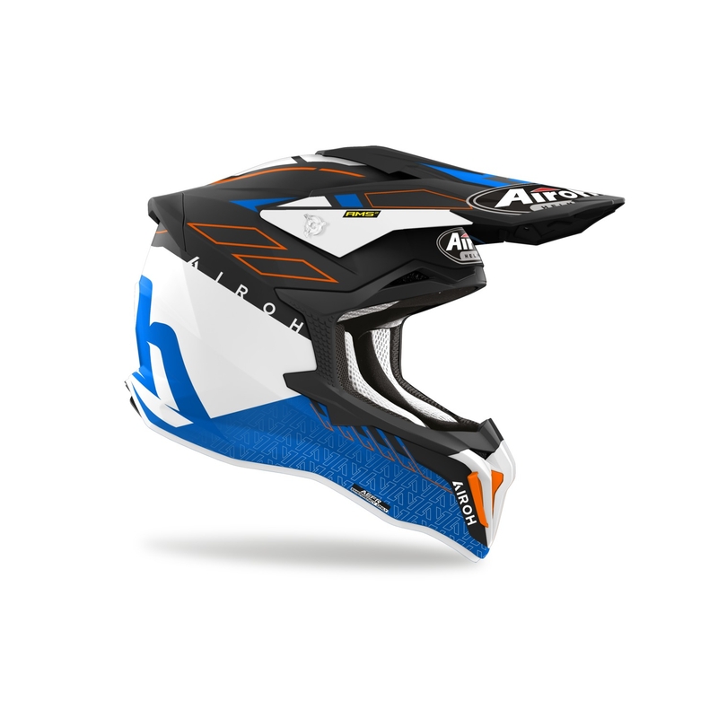 Airoh Strycker Skin motokrossz bukósisak kék matt kiárusítás