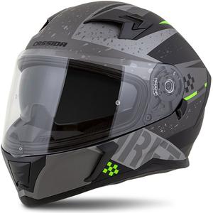 Integrált motoros sisak Cassida Integral 3.0 DRFT Matt Szürke-Fekete-Zöld