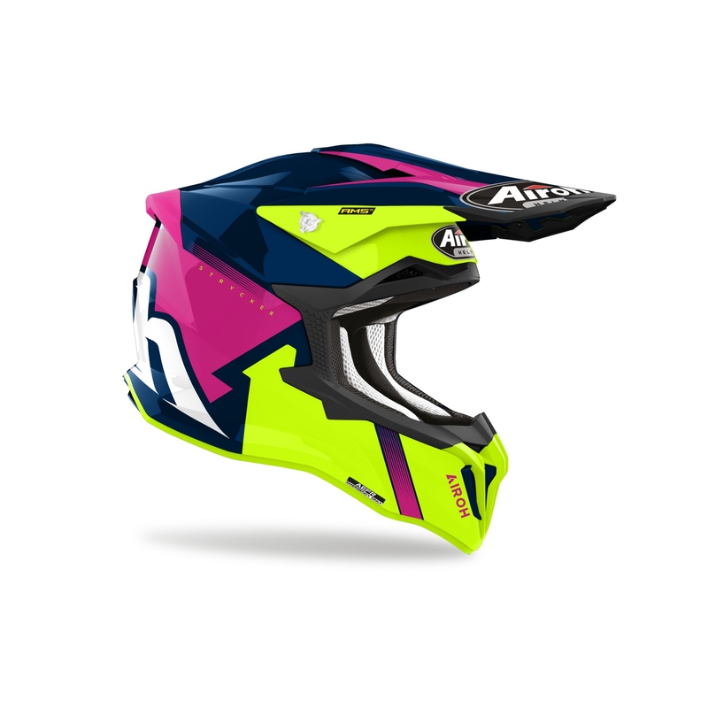 Airoh Strycker Blazer motokrossz bukósisak kék-rózsaszín kiárusítás