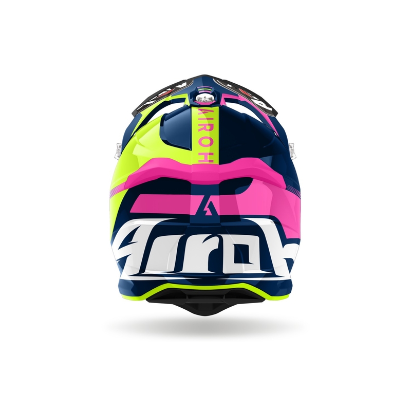 Airoh Strycker Blazer motokrossz bukósisak kék-rózsaszín kiárusítás