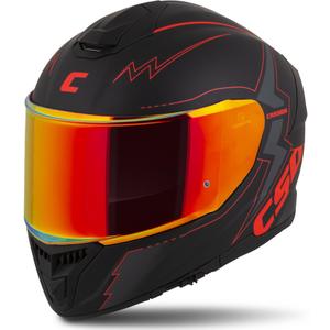 Cassida Integral GT 2.1 Flash zárt sisak fekete-piros-szürke