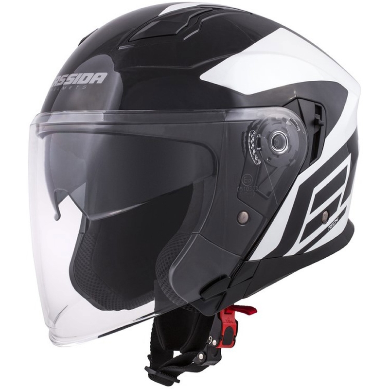 Cassida Jet Tech Corso nyitott bukósisak fekete-fehér