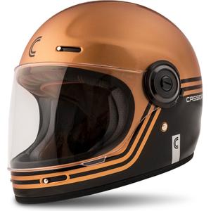 Cassida Fibre Super Hooligan zárt bukósisak fekete-réz kiárusítás