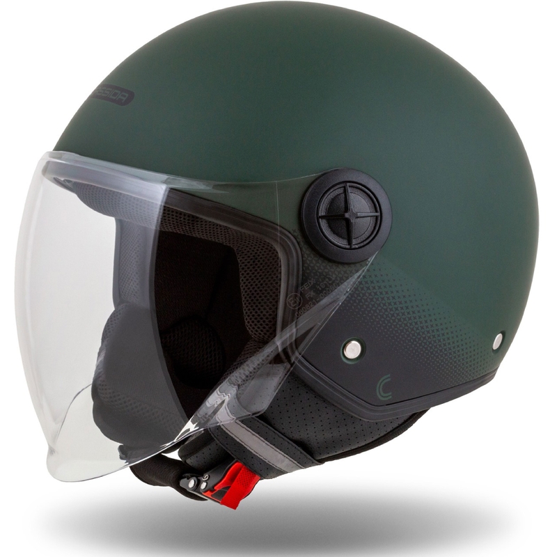 Cassida Handy nyitott bukósisak zöld-fekete