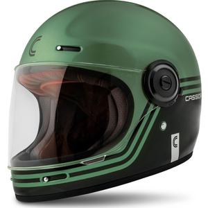 Cassida Fibre Super Hooligan zárt bukósisak fekete-zöld kiárusítás