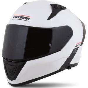 Cassida Aero zárt motorkerékpár sisak matt fehér-fekete