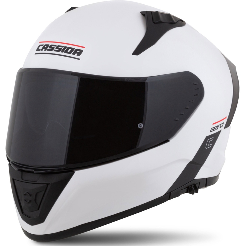 Cassida Aero zárt motorkerékpár sisak matt fehér-fekete