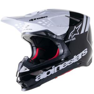Alpinestars Supertech S-M8 Radium 2 motokrossz bukósisak fekete-fehér