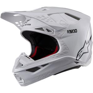 Alpinestars Supertech S-M10 Solid motokrossz bukósisak fehér
