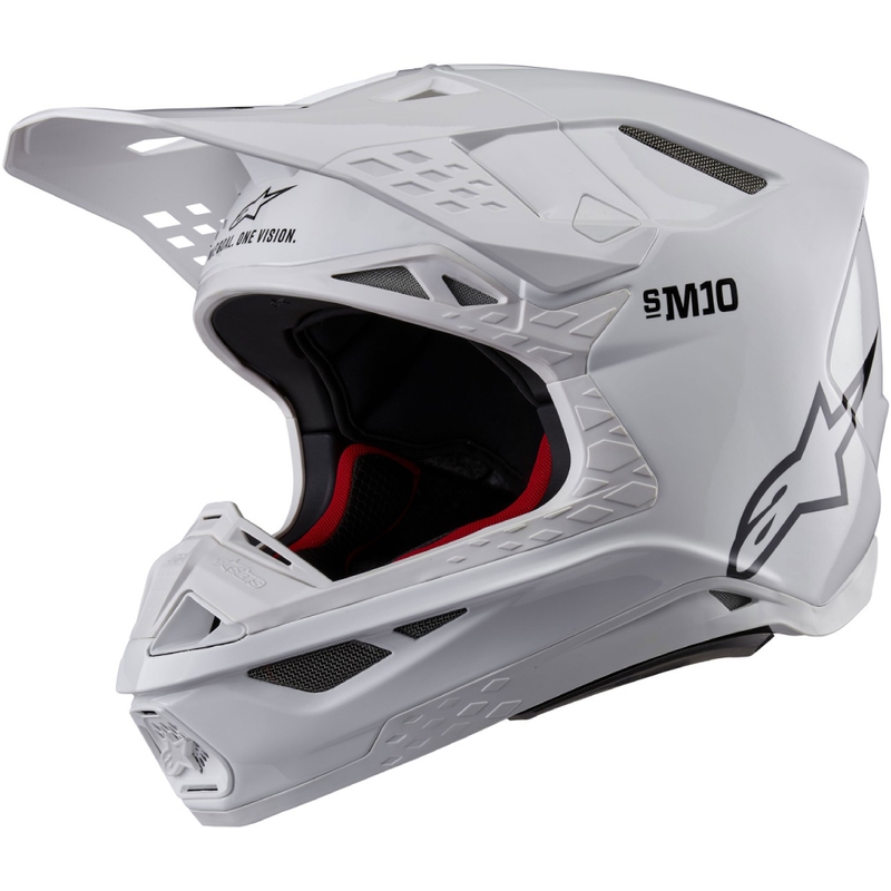 Alpinestars Supertech S-M10 Solid motokrossz bukósisak fehér