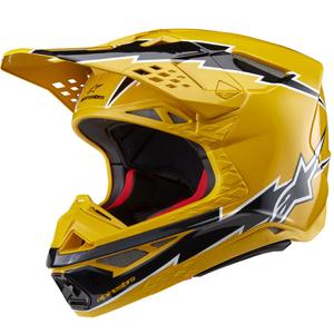 Alpinestars Supertech S-M10 Ampress motokrossz bukósisak fekete-sárga