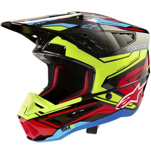 Alpinestars S-M5 Action 2 motokrossz bukósisak fluo sárga-fluo piros