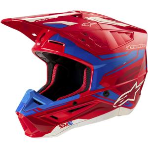 Alpinestars S-M5 Action 2 motokrossz bukósisak fluo piros-kék