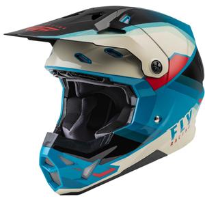 FLY Racing Formula CP motocross sisak fekete-szürke-türkiz