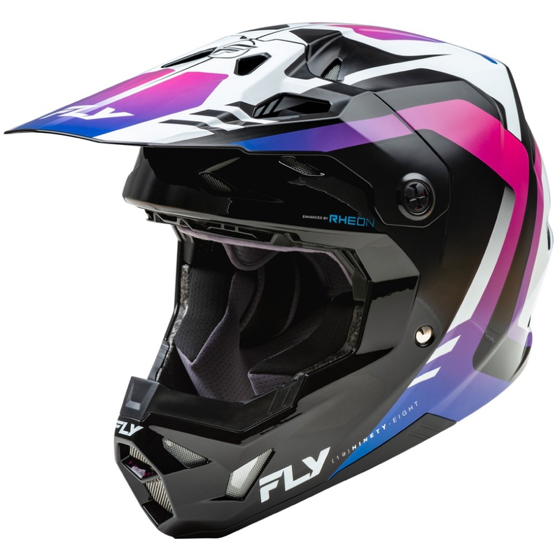 FLY Racing Formula CP motocross sisak fehér-fekete-lila