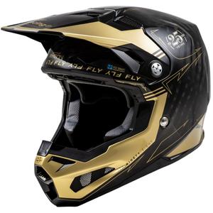 FLY Racing Formula S Carbon motokrossz bukósisak fekete-arany